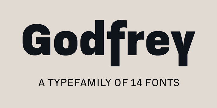 Example font Godfrey #1